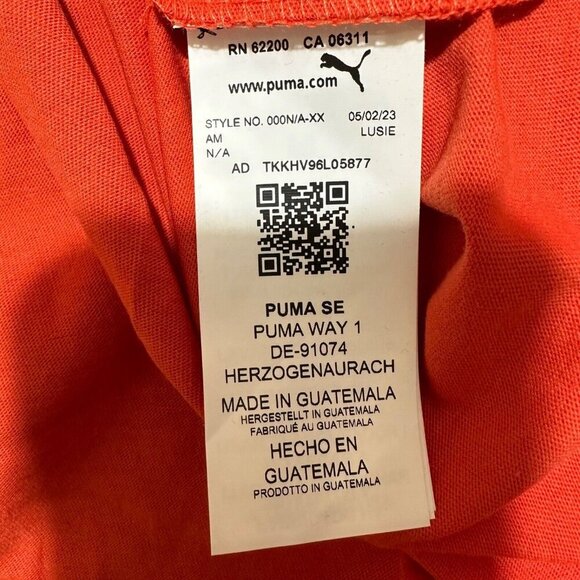 Puma Mens‎ Size M Fall Foliage Orange Graphic Crew Neck Short Sleeve T-Shirt NWT - Picture 10 of 12
